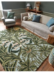 Bluebell Leafy Green Rug - Thumbnail - 2