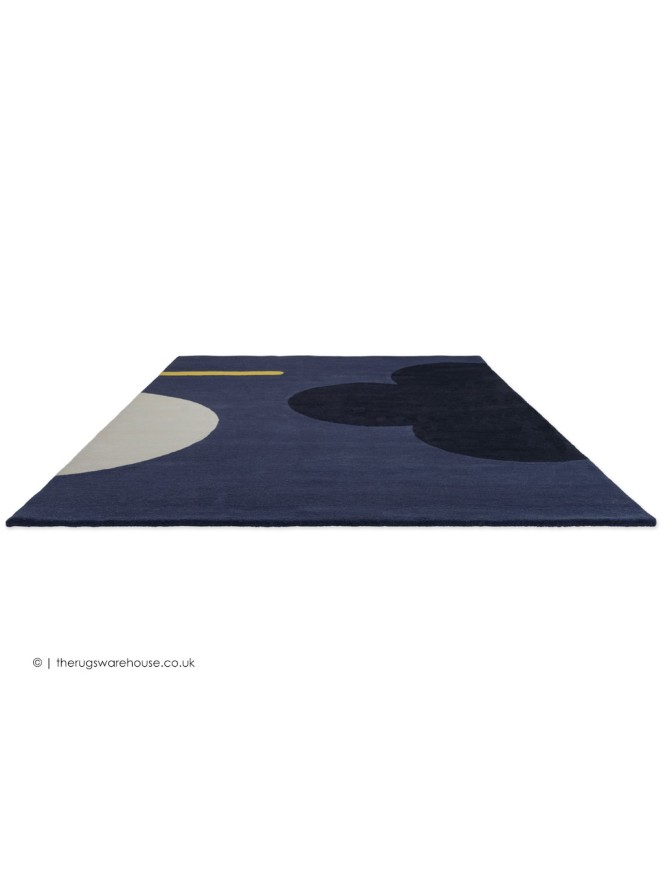 Geo Flower Denim Rug - 6