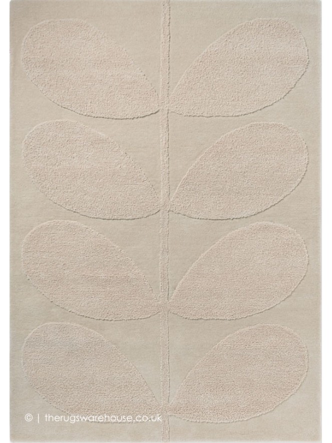 Solid Stem Ecru Rug - 7