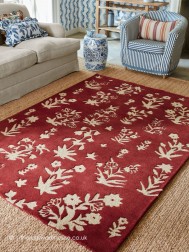 Woodland Glade Red Rug - Thumbnail - 2