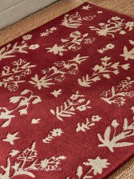 Woodland Glade Red Rug - Thumbnail - 5