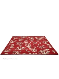 Woodland Glade Red Rug - Thumbnail - 8