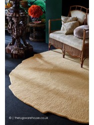 Eye Flower Beige Rug - Thumbnail - 2