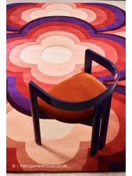 Flower Power Fuschia Rug - Thumbnail - 3