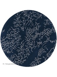 Nature Bleu Circle Rug - Thumbnail - 4