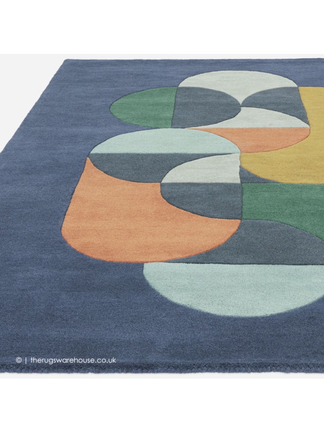 Statement Navy Rug - 6