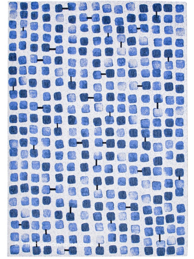 Cobblestone Blue Rug - 12