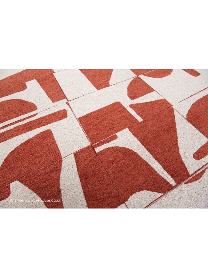 Papercut Rust Rug - 7