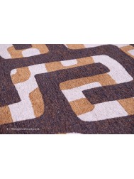 Kuba Bison Circle Rug - Thumbnail - 4