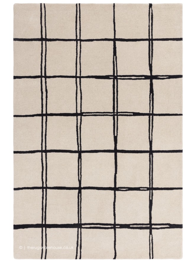 Albany Grid Monochrome Rug - 7