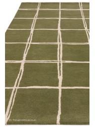 Albany Grid Olive Rug - Thumbnail - 6