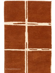 Albany Grid Rust Rug - Thumbnail - 5