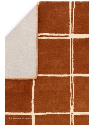 Albany Grid Rust Rug - Thumbnail - 6