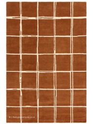 Albany Grid Rust Rug - Thumbnail - 9