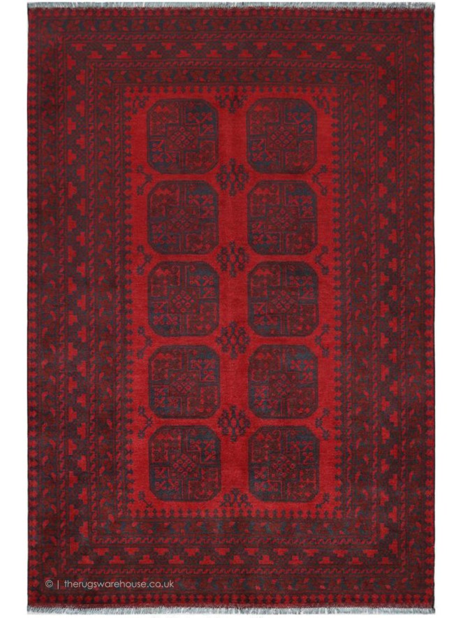 Aqcha Red Rug - 3