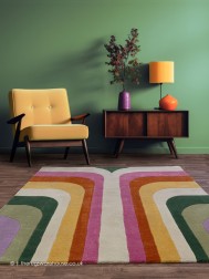 Romy Retro Pink Rug - Thumbnail - 2