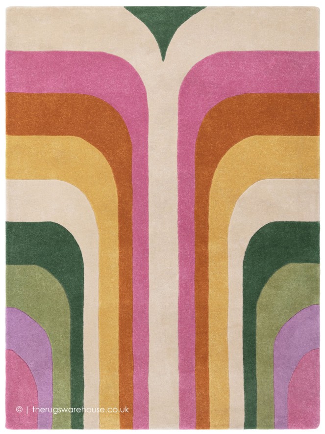 Romy Retro Pink Rug - 8