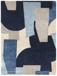 Romy Elements Blue Rug - Thumbnail - 7