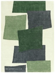 Romy Papercut Green Rug - Thumbnail - 2