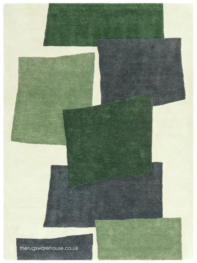 Romy Papercut Green Rug - 2