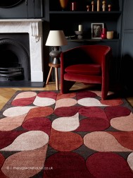 Romy Jive Red Rug - Thumbnail - 2