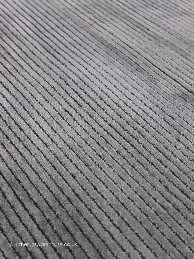 Kuza Stripes Charcoal Rug - 5