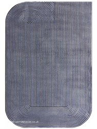 Kuza Shape Navy Rug - Thumbnail - 8