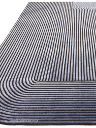 Kuza Shape Navy Rug - Thumbnail - 6