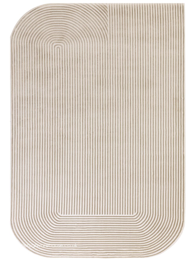 Kuza Shape Gold Rug - 8