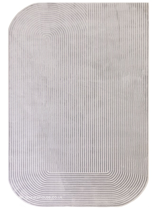 Kuza Shape Silver Rug - 2