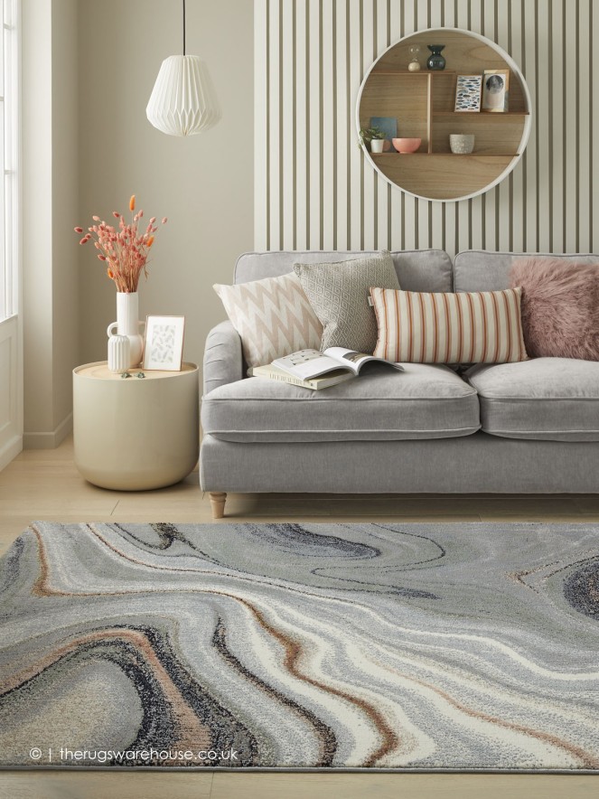 Amara Sage Grey Rug - 2