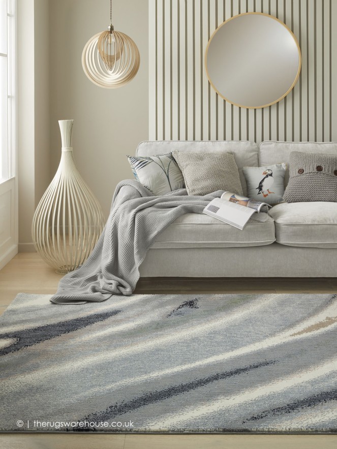 Amara Ivory Grey Rug - 2