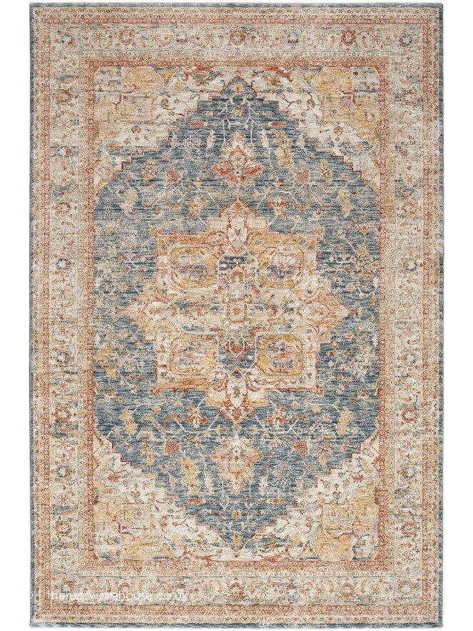 Sahar Oriental Blue Rug - 7