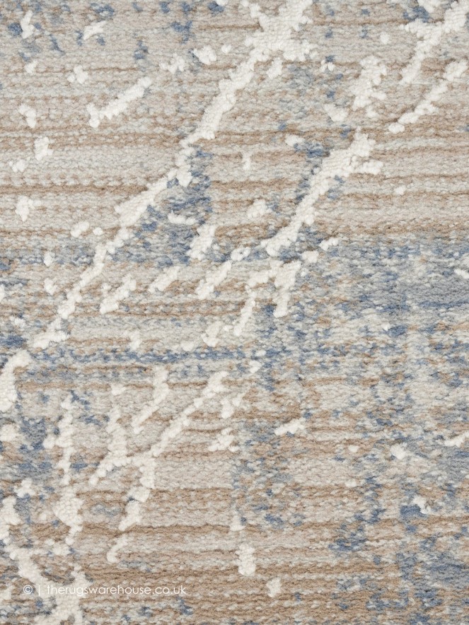 Exhale Beige Blue Rug - 8