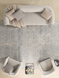 Exhale Ivory Grey Rug - Thumbnail - 4