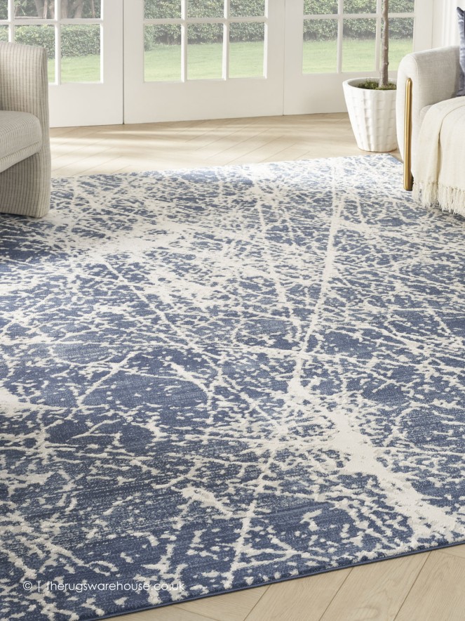 Exhale Navy Ivory Rug - 2