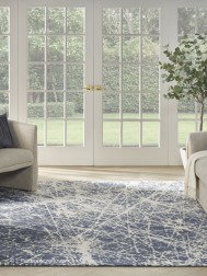 Exhale Navy Ivory Rug - Thumbnail - 3