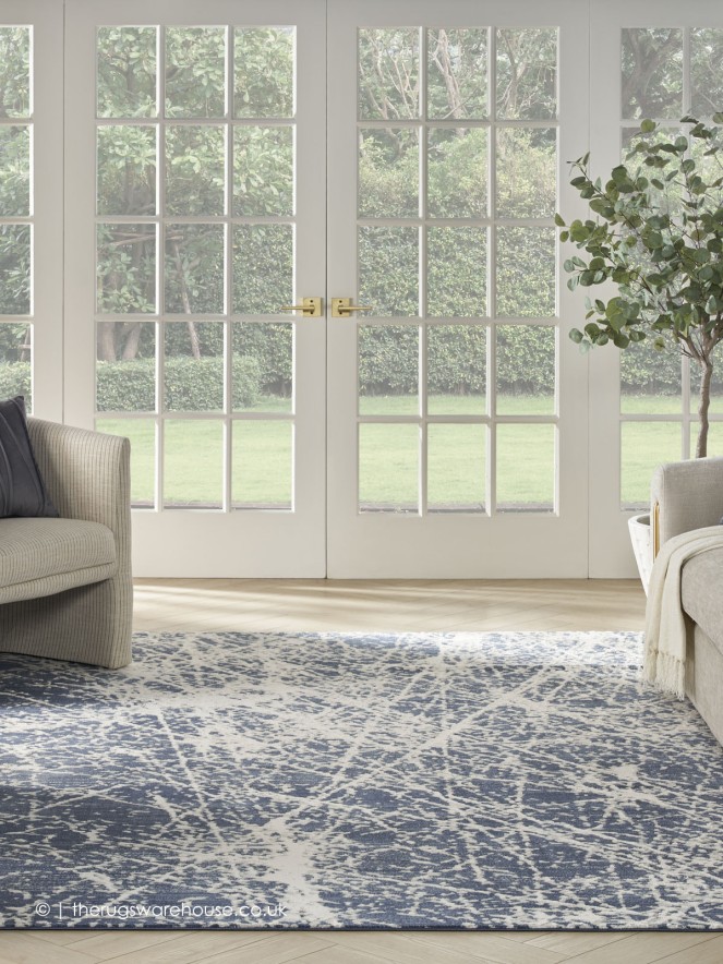 Exhale Navy Ivory Rug - 3