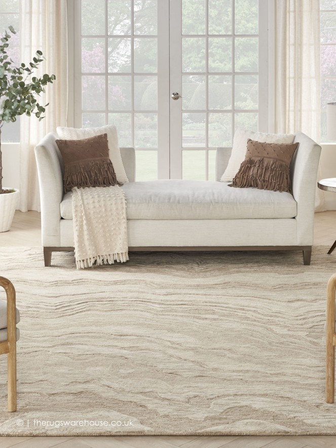 Graceful Taupe Rug - 2