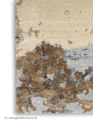 Silk Shadows Beige Blue Rug - Thumbnail - 5