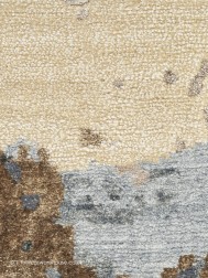 Silk Shadows Beige Blue Rug - Thumbnail - 6