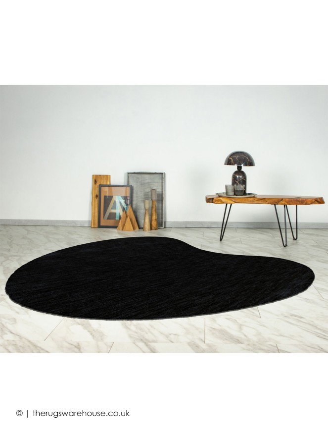 Comfy Bean Black Rug - 2