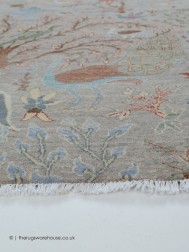 Peacock Grey Rug - Thumbnail - 5