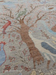 Peacock Grey Rug - Thumbnail - 7