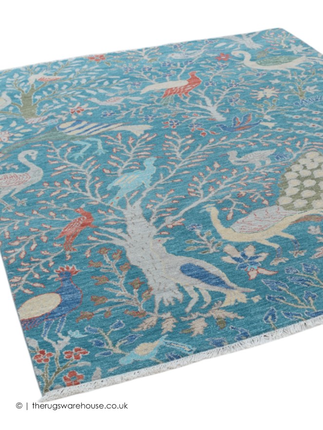 Peacock Blue Rug - 2