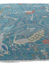 Peacock Blue Rug - Thumbnail - 3