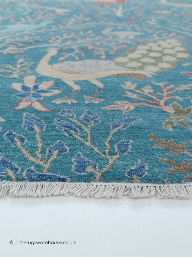 Peacock Blue Rug - 5