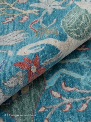 Peacock Blue Rug - Thumbnail - 6