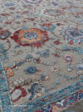 Erase Taupe Traditional Hand-Knotted Wool Bordered Rug | The Rugs Warehouse