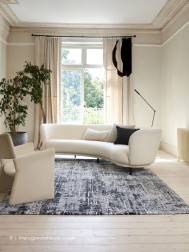Kuza Abstract Black Rug - Thumbnail - 2